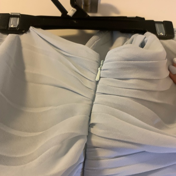 Amsale Icy Blue Bridesmaid Dress - Picture 3 of 8